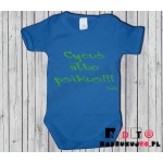 Body dziecięce z nadrukiem - cycuś albo psikus Body dziecięce z nadrukiem - cycuś albo psikus