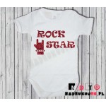 Body dziecięce z nadrukiem - rock star Body dziecięce z nadrukiem - rock star