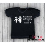 Koszulka niemowlęca z nadrukiem - Braciszek potrzebny od zaraz Koszulka niemowlęca z nadrukiem - Braciszek potrzebny od zaraz