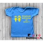Koszulka niemowlęca z nadrukiem - Braciszek potrzebny od zaraz Koszulka niemowlęca z nadrukiem - Braciszek potrzebny od zaraz