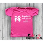 Koszulka niemowlęca z nadrukiem - Braciszek potrzebny od zaraz Koszulka niemowlęca z nadrukiem - Braciszek potrzebny od zaraz