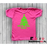 Koszulka niemowlęca z nadrukiem - Choinka Wesołych Świąt Koszulka niemowlęca z nadrukiem - Choinka Wesołych Świąt