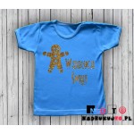 Koszulka niemowlęca z nadrukiem - Ciasteczko Wesołych Świąt Koszulka niemowlęca z nadrukiem - Ciasteczko Wesołych Świąt