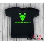 Koszulka niemowlęca z nadrukiem - Pobrykamy Koszulka niemowlęca z nadrukiem - Pobrykamy