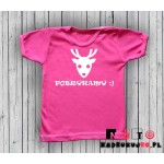Koszulka niemowlęca z nadrukiem - Pobrykamy Koszulka niemowlęca z nadrukiem - Pobrykamy