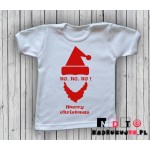 Koszulka niemowlęca z nadrukiem - ho! ho! ho! merry christmas Koszulka niemowlęca z nadrukiem - ho! ho! ho! merry christmas