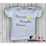 Koszulka niemowlęca z nadrukiem - pierwsza gwiazdka Koszulka niemowlęca z nadrukiem - pierwsza gwiazdka