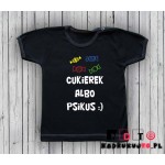 Koszulka niemowlęca z nadrukiem - cukierek albo psikus Koszulka niemowlęca z nadrukiem - cukierek albo psikus