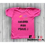 Koszulka niemowlęca z nadrukiem - cukierek albo psikus Koszulka niemowlęca z nadrukiem - cukierek albo psikus