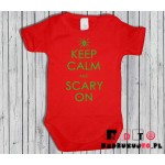 Body dziecięce z nadrukiem - keep calm and scary on