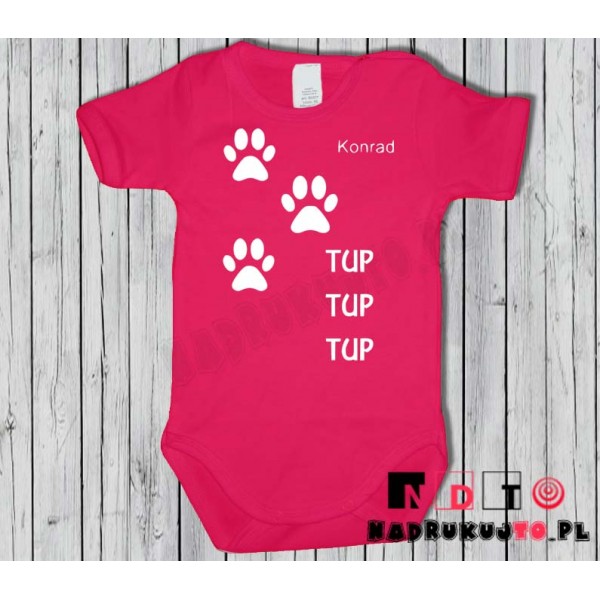 Body dziecięce z nadrukiem - tup tup tup