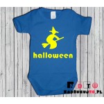 Body dziecięce z nadrukiem - czarownica na miotle Body dziecięce z nadrukiem - czarownica na miotle