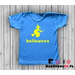 Koszulka niemowlęca z nadrukiem - czarownica na miotle Koszulka niemowlęca z nadrukiem - czarownica na miotle