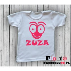 Koszulka niemowlęca z nadrukiem - imię i grafika