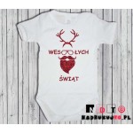Body dziecięce z nadrukiem - Wesołych Świąt Body dziecięce z nadrukiem - Wesołych Świąt