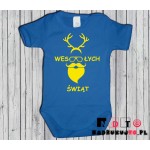 Body dziecięce z nadrukiem - Wesołych Świąt Body dziecięce z nadrukiem - Wesołych Świąt