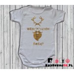 Body dziecięce z nadrukiem - Wesołych Świąt Body dziecięce z nadrukiem - Wesołych Świąt