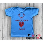 Koszulka niemowlęca z nadrukiem - Wesołych Świąt Koszulka niemowlęca z nadrukiem - Wesołych Świąt