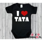 Body dziecięce z nadrukiem - i love tata (kocham tatę) Body dziecięce z nadrukiem - i love tata (kocham tatę)