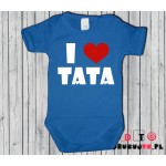 Body dziecięce z nadrukiem - i love tata (kocham tatę) Body dziecięce z nadrukiem - i love tata (kocham tatę)