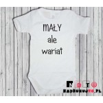 Body dziecięce z nadrukiem - mały ale wariat