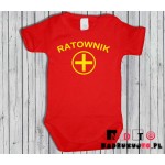 Body dziecięce z nadrukiem - Ratownik Body dziecięce z nadrukiem - Ratownik