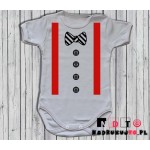 Body dziecięce z nadrukiem - Z muchą Body dziecięce z nadrukiem - Z muchą