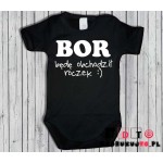 Body dziecięce z nadrukiem - BOR - będę obchodził roczek Body dziecięce z nadrukiem - BOR - będę obchodził roczek