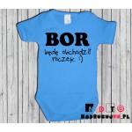 Body dziecięce z nadrukiem - BOR - będę obchodził roczek Body dziecięce z nadrukiem - BOR - będę obchodził roczek