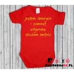 Body dziecięce z nadrukiem - jestem Gabrysia i zamiast kołysanek słucham metalu Body dziecięce z nadrukiem - jestem Gabrysia i zamiast kołysanek słucham metalu