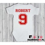 POLSKA - body dla dzieci - imię i numer, napis i orzeł POLSKA - body dla dzieci - imię i numer, napis i orzeł