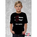 Koszulka dziecięca z nadrukiem - i love mamę, i love tatę* (plus wypłatę) Koszulka dziecięca z nadrukiem - i love mamę, i love tatę* (plus wypłatę)
