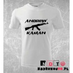 Koszulka z nadrukiem - Andrew kaman Koszulka z nadrukiem - Andrew kaman