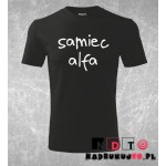 Koszulka z nadrukiem - Samiec alfa Koszulka z nadrukiem - Samiec alfa