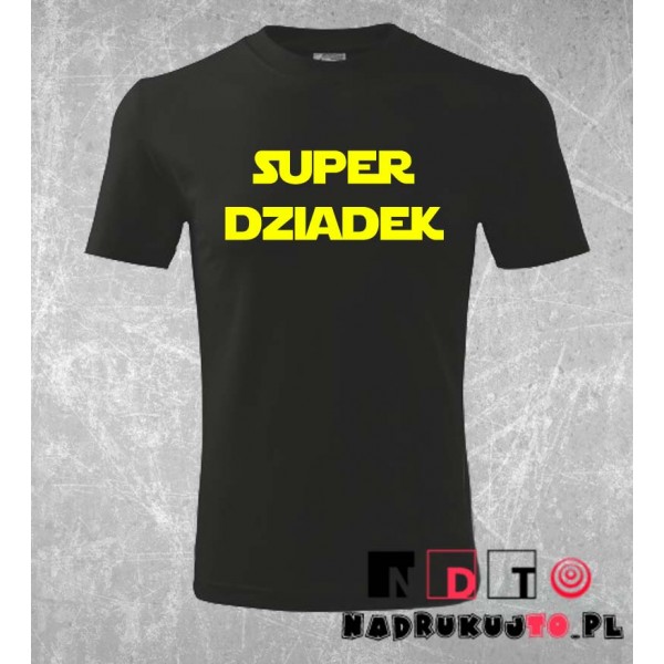 Koszulka z nadrukiem - Super dziadek Koszulka z nadrukiem - Super dziadek