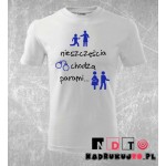 Koszulka z nadrukiem - Nieszczęścia chodzą parami Koszulka z nadrukiem - Nieszczęścia chodzą parami