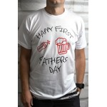 Koszulka na Dzień Taty - Happy First Fathers Day Koszulka na Dzień Taty - Happy First Fathers Day