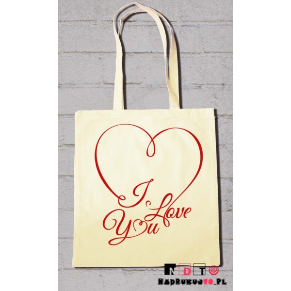 Torba ekologiczna - I Love You Torba ekologiczna - I Love You